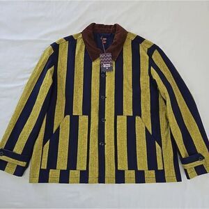 NWT Rowing Blazers X Target Preppy Stripe Canvas Jacket Mens 4XL Corduroy Collar